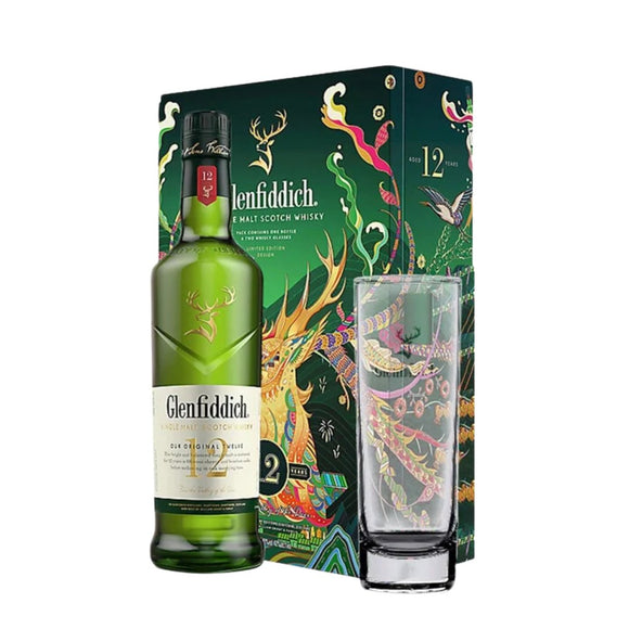 Glenfiddich 12 Year Old Single Malt Scotch Whisky 2023 Festive Gift Pack 700ML - 3ELIXIR - BEER・WINE・SPIRITS