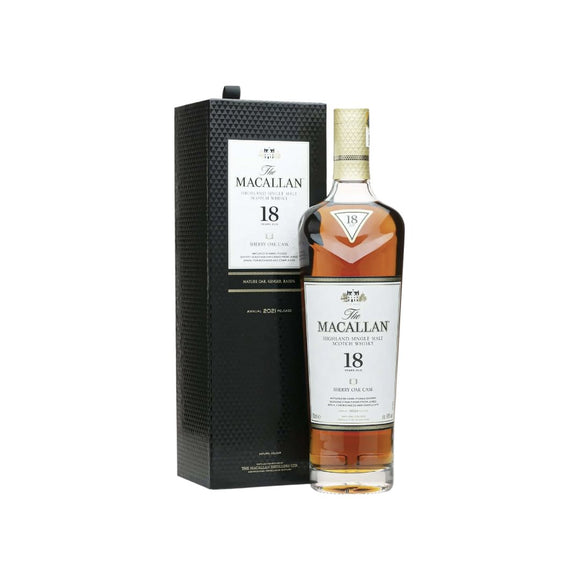 Macallan 18 Years Sherry Oak 2021 700ML - 3ELIXIR - BEER・WINE・SPIRITS