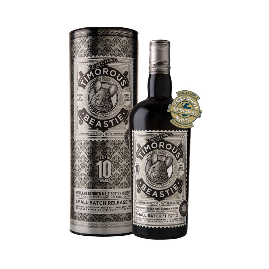 Timorous Beastie 10 Year Old Highland Blended Malt Scotch Whisky 700ml